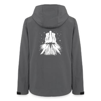 Bowling - Frauen Recycelte Softshelljacke von Stanley/Stella - Anthrazit - Hinten - AI Model Female 172 light (172cm)
