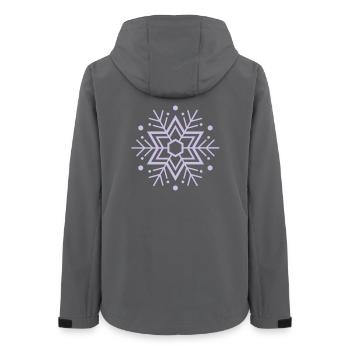flocon de neige - Veste softshell femme recyclée Stanley/Stella - charbon - Dos - AI Model Female 172 light (172cm)