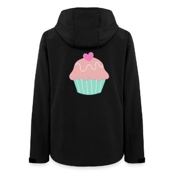 cook baking cake cupcake gift mother - Women’s Recycled Softshell Jacket by Stanley/Stella - black - Back - AI Model Female 172 light (172cm)