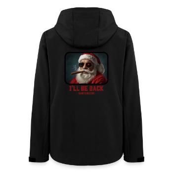 I ll be back - Santa Claus Terminator - Women’s Recycled Softshell Jacket by Stanley/Stella - black - Back - AI Model Female 172 light (172cm)