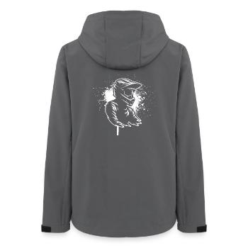 Déclaration directe sur le motocross - Veste softshell femme recyclée Stanley/Stella - charbon - Dos - AI Model Female 172 light (172cm)