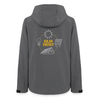 Solar Cells Solar Energy Renewable Energies - Women’s Recycled Softshell Jacket by Stanley/Stella - anthracite - Back - AI Model Female 172 light (172cm)