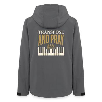 Pianiste accompagnateur Chœur Pianiste Accompagnateur musical - Veste softshell femme recyclée Stanley/Stella - charbon - Dos - AI Model Female 172 light (172cm)
