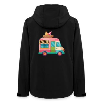 Lolly trucks - Women’s Recycled Softshell Jacket by Stanley/Stella - black - Back - AI Model Female 172 light (172cm)