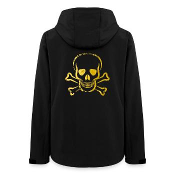 Totenkopf - Skull - Skull & Bones - Frauen Recycelte Softshelljacke von Stanley/Stella - Schwarz - Hinten - AI Model Female 172 light (172cm)