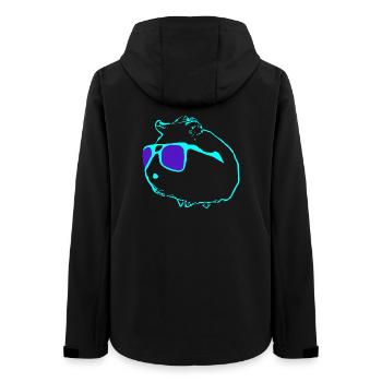 Cooles Meerschwein - Frauen Recycelte Softshelljacke von Stanley/Stella - Schwarz - Hinten - AI Model Female 172 light (172cm)