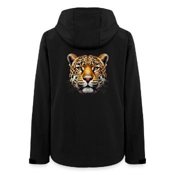 Leopard - Frauen Recycelte Softshelljacke von Stanley/Stella - Schwarz - Hinten - AI Model Female 172 light (172cm)