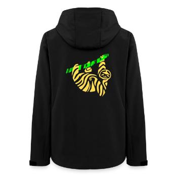 Sloth - Women’s Recycled Softshell Jacket by Stanley/Stella - black - Back - AI Model Female 172 light (172cm)