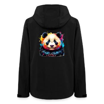 Panda - Frauen Recycelte Softshelljacke von Stanley/Stella - Schwarz - Hinten - AI Model Female 172 light (172cm)
