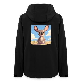 Wallabies Wallaby - Women’s Recycled Softshell Jacket by Stanley/Stella - black - Back - AI Model Female 172 light (172cm)
