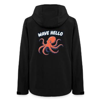 Salut Hello Squid - Veste softshell femme recyclée Stanley/Stella - noir - Dos - AI Model Female 172 light (172cm)