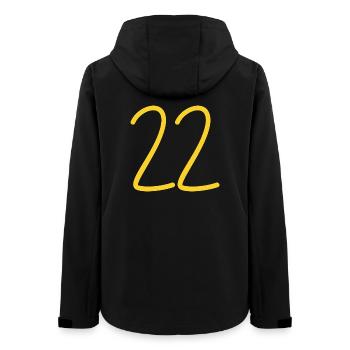 22 - Frauen Recycelte Softshelljacke von Stanley/Stella - Schwarz - Hinten - AI Model Female 172 light (172cm)