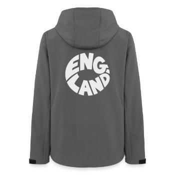 Conception du logo Engand Round - Veste softshell femme recyclée Stanley/Stella - charbon - Dos - AI Model Female 172 light (172cm)