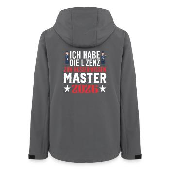 Master's Degree Graduation 2026 - Women’s Recycled Softshell Jacket by Stanley/Stella - anthracite - Back - AI Model Female 172 light (172cm)