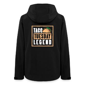 taco tuesday legend - Frauen Recycelte Softshelljacke von Stanley/Stella - Schwarz - Hinten - AI Model Female 172 light (172cm)
