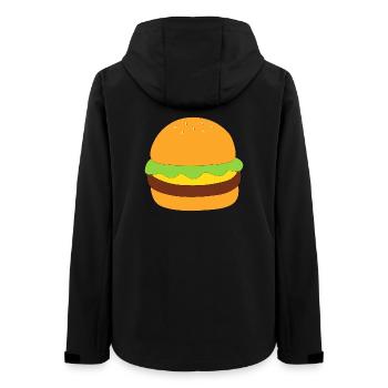 Burger, fast food, essen, kochen - Frauen Recycelte Softshelljacke von Stanley/Stella - Schwarz - Hinten - AI Model Female 172 light (172cm)