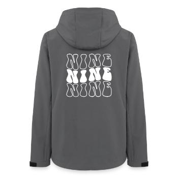 Nine 9th Birthday Kids Boys Girls 9 Years Old - Women’s Recycled Softshell Jacket by Stanley/Stella - anthracite - Back - AI Model Female 172 light (172cm)