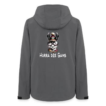 hurra die gams apres ski schifahren winter - Frauen Recycelte Softshelljacke von Stanley/Stella - Anthrazit - Hinten - AI Model Female 172 light (172cm)