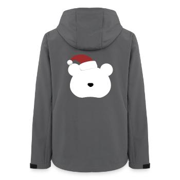Polar Bear- Christmas edition - Frauen Recycelte Softshelljacke von Stanley/Stella - Anthrazit - Hinten - AI Model Female 172 light (172cm)