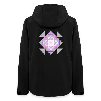 Ornament 2 - Frauen Recycelte Softshelljacke von Stanley/Stella - Schwarz - Hinten - AI Model Female 172 light (172cm)