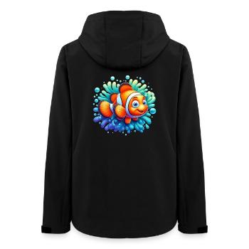 Clownfisch - Frauen Recycelte Softshelljacke von Stanley/Stella - Schwarz - Hinten - AI Model Female 172 light (172cm)