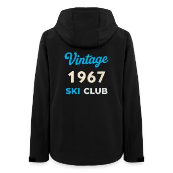 Vintage 1967 – Cadeau rétro de l’année de naissance du Ski Club - Veste softshell femme recyclée Stanley/Stella - noir - Dos - AI Model Female 172 light (172cm)