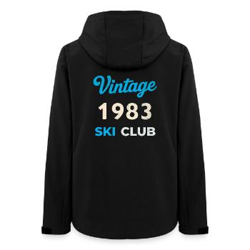 Vintage 1983 – Cadeau rétro de l’année de naissance du Ski Club - Veste softshell femme recyclée Stanley/Stella - noir - Dos - AI Model Female 172 light (172cm)