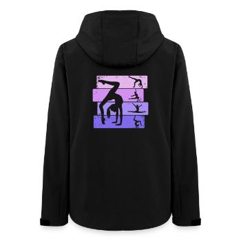 Gymnast Girl Gymnastics Gymnastics Acrobatics - Women’s Recycled Softshell Jacket by Stanley/Stella - black - Back - AI Model Female 172 light (172cm)