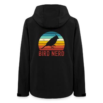 Bird Birds - Women’s Recycled Softshell Jacket by Stanley/Stella - black - Back - AI Model Female 172 light (172cm)
