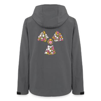 Radioactive Clover Flowers Radio Manip Radiology - Women’s Recycled Softshell Jacket by Stanley/Stella - anthracite - Back - AI Model Female 172 light (172cm)