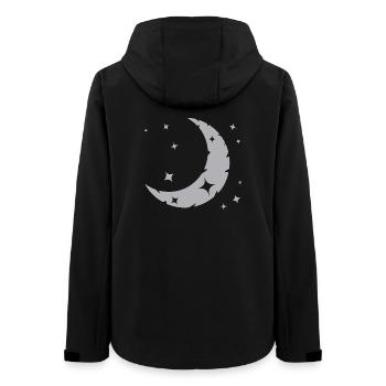 Mond und Sterne - Frauen Recycelte Softshelljacke von Stanley/Stella - Schwarz - Hinten - AI Model Female 172 light (172cm)