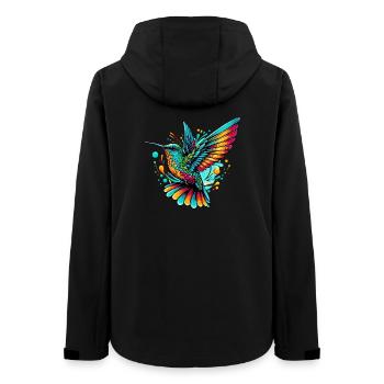 Kolibri - Frauen Recycelte Softshelljacke von Stanley/Stella - Schwarz - Hinten - AI Model Female 172 light (172cm)