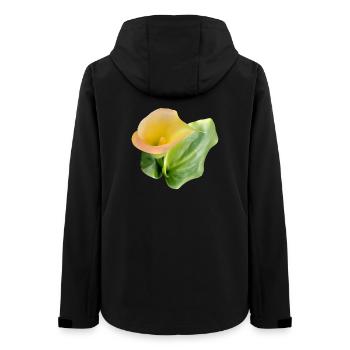 GELBE CALLA-LILIE - Frauen Recycelte Softshelljacke von Stanley/Stella - Schwarz - Hinten - AI Model Female 172 light (172cm)