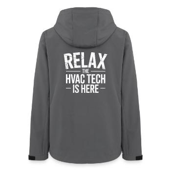HVAC Expert in Air Conditioning, Ventilation and Heating - Women’s Recycled Softshell Jacket by Stanley/Stella - anthracite - Back - AI Model Female 172 light (172cm)