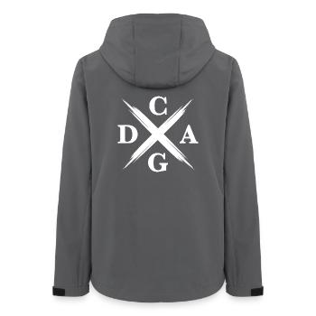 CGDA Viola Viola Tuning String Musician - Women’s Recycled Softshell Jacket by Stanley/Stella - anthracite - Back - AI Model Female 172 light (172cm)