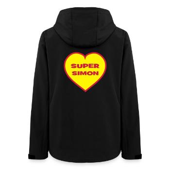 Super Simon - Women’s Recycled Softshell Jacket by Stanley/Stella - black - Back - AI Model Female 172 light (172cm)