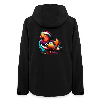 Mandarinente - Frauen Recycelte Softshelljacke von Stanley/Stella - Schwarz - Hinten - AI Model Female 172 light (172cm)