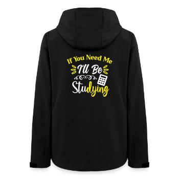 Studieren Studenten Lernen Üben Aufgabe Prüfungen - Frauen Recycelte Softshelljacke von Stanley/Stella - Schwarz - Hinten - AI Model Female 172 light (172cm)