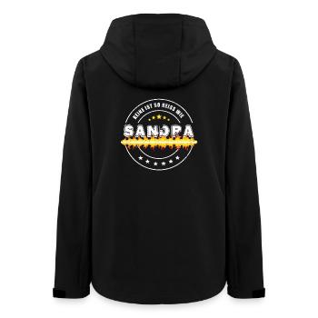 Keine ist so heiss wie Sandra - Frauen Recycelte Softshelljacke von Stanley/Stella - Schwarz - Hinten - AI Model Female 172 light (172cm)