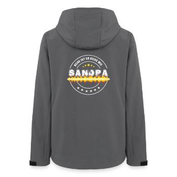 Keine ist so heiss wie Sandra - Frauen Recycelte Softshelljacke von Stanley/Stella - Anthrazit - Hinten - AI Model Female 172 light (172cm)