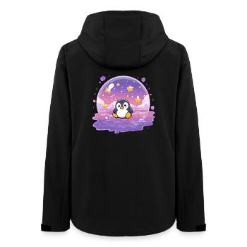 Pingouin dans le Sceau Stellaire - Veste softshell femme recyclée Stanley/Stella - noir - Dos - AI Model Female 172 light (172cm)