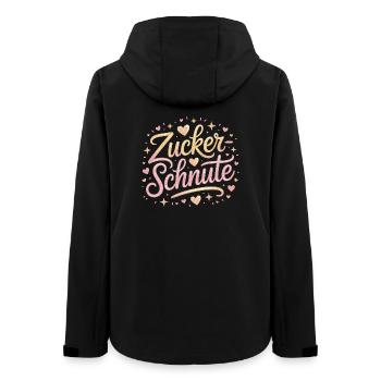 Museau sucré Dent sucrée Chocolat Sucre Museau - Veste softshell femme recyclée Stanley/Stella - noir - Dos - AI Model Female 172 light (172cm)