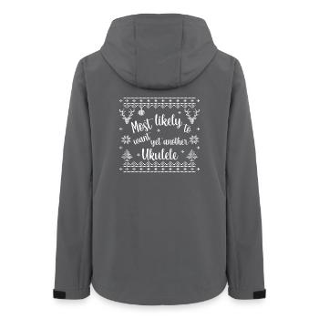 Le plus susceptible de vouloir encore un autre ukulélé - Veste softshell femme recyclée Stanley/Stella - charbon - Dos - AI Model Female 172 light (172cm)