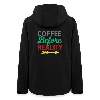 Le café avant la réalité - Veste softshell femme recyclée Stanley/Stella - noir - Dos - AI Model Female 172 light (172cm)