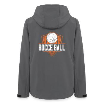 Bocce Saying Bocce Ball with Jack Bocci Game Bocce - Women’s Recycled Softshell Jacket by Stanley/Stella - anthracite - Back - AI Model Female 172 light (172cm)