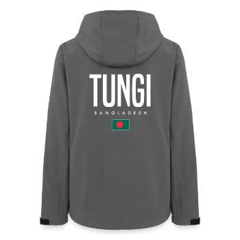 Tungi Bangladesh - Women’s Recycled Softshell Jacket by Stanley/Stella - anthracite - Back - AI Model Female 172 light (172cm)