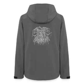 Zwillinge Tierkreiszeichen - Frauen Recycelte Softshelljacke von Stanley/Stella - Anthrazit - Hinten - AI Model Female 172 light (172cm)