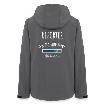 Étudiant en journalisme Formation professionnelle Reporter - Veste softshell femme recyclée Stanley/Stella - charbon - Dos - AI Model Female 172 light (172cm)