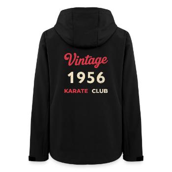 Année de naissance du Karate Club 1956 – Année de naissance rétro du Karate Club - Veste softshell femme recyclée Stanley/Stella - noir - Dos - AI Model Female 172 light (172cm)