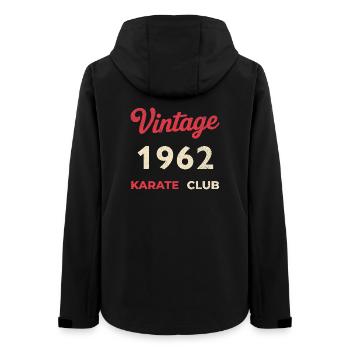 Vintage 1962 – Année de naissance rétro du Karate Club - Veste softshell femme recyclée Stanley/Stella - noir - Dos - AI Model Female 172 light (172cm)